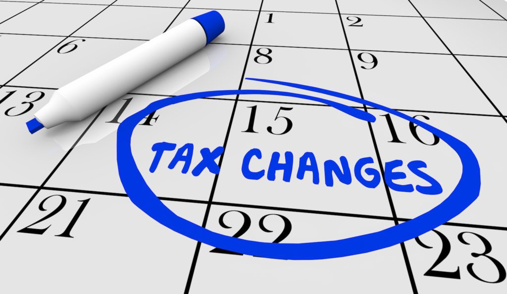 Tax Changes Reform Impact on Your Return Amount Due IRS 3d Illustration