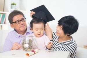 Grandparents saving for child's college expenses