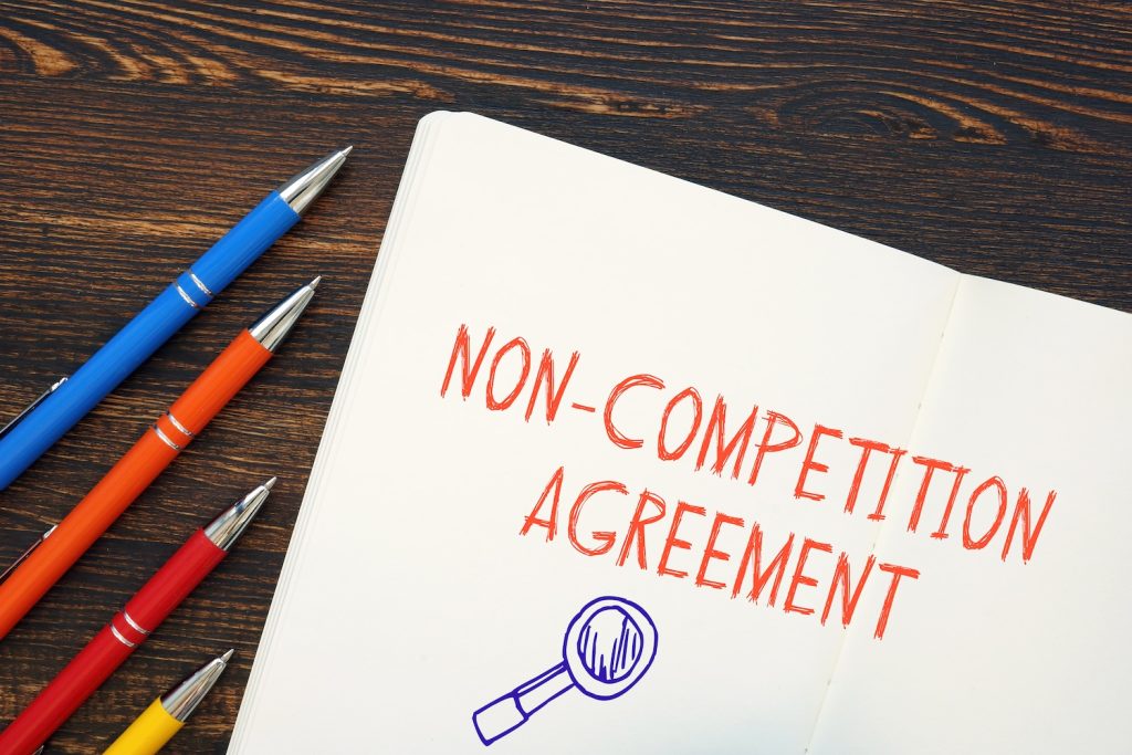 Financial concept about Non-Competition Agreement with inscription on the piece of paper.