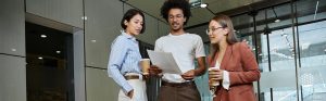 employees talking about benefits