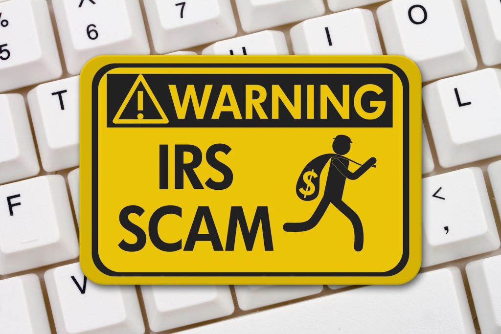 IRS Scam Warning Sign