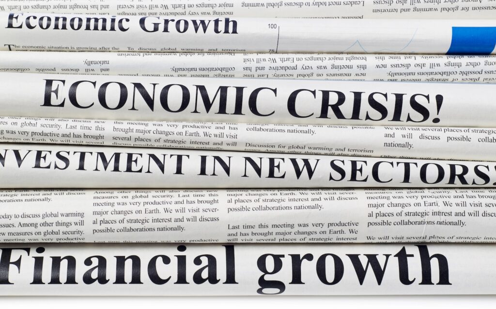 Variation of newspapers, close-up